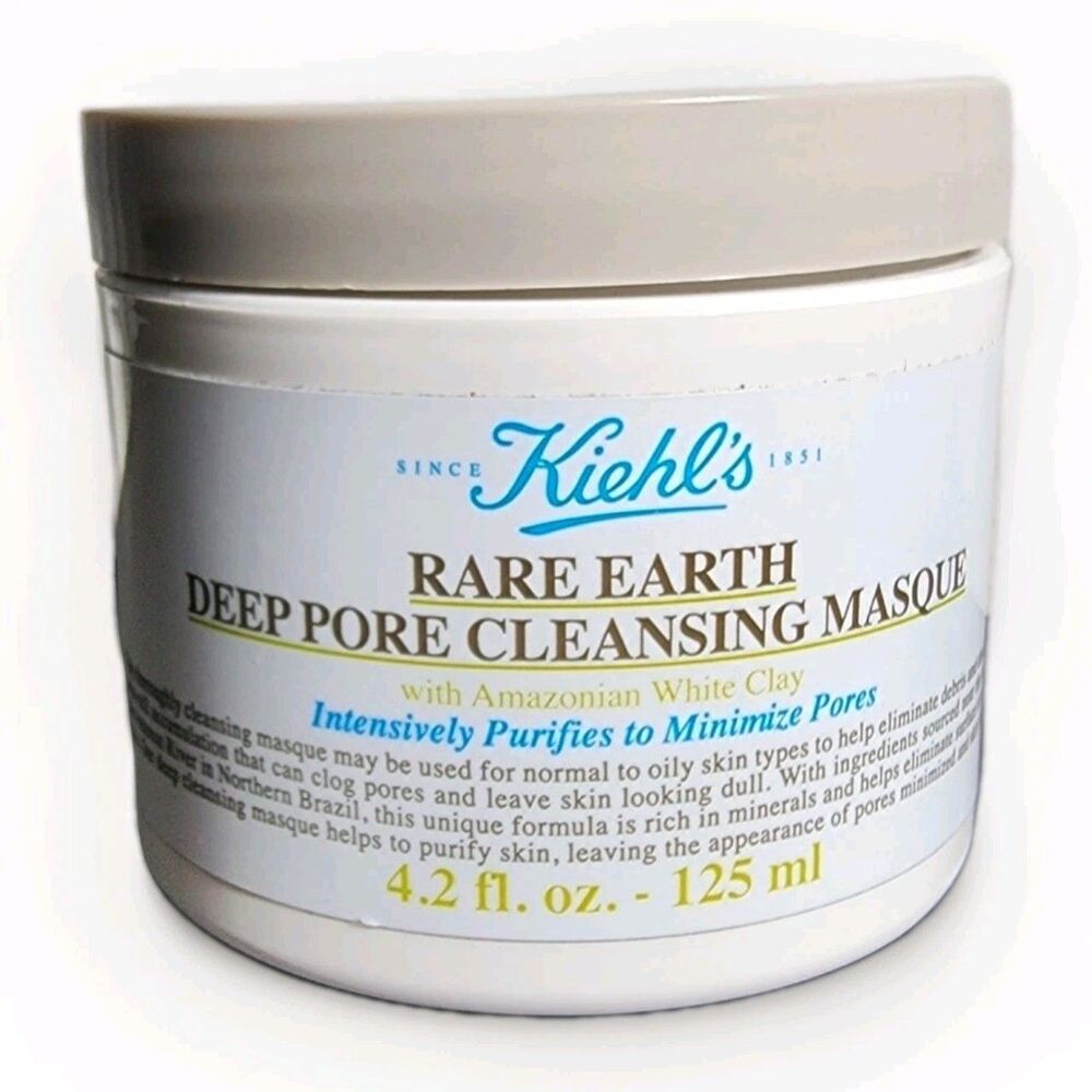 NEW Kiehl’s Rare Earth Deep Pore Minimizing Clay Mask 4.2 oz – Full Size